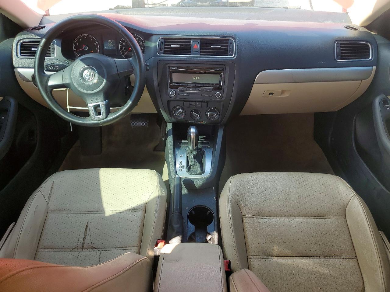 2013 Volkswagen Jetta Se Red vin: 3VWDX7AJ0DM289071