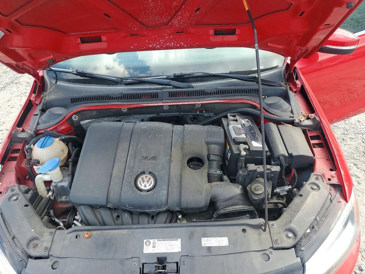 2013 Volkswagen Jetta Se Red vin: 3VWDX7AJ0DM289071
