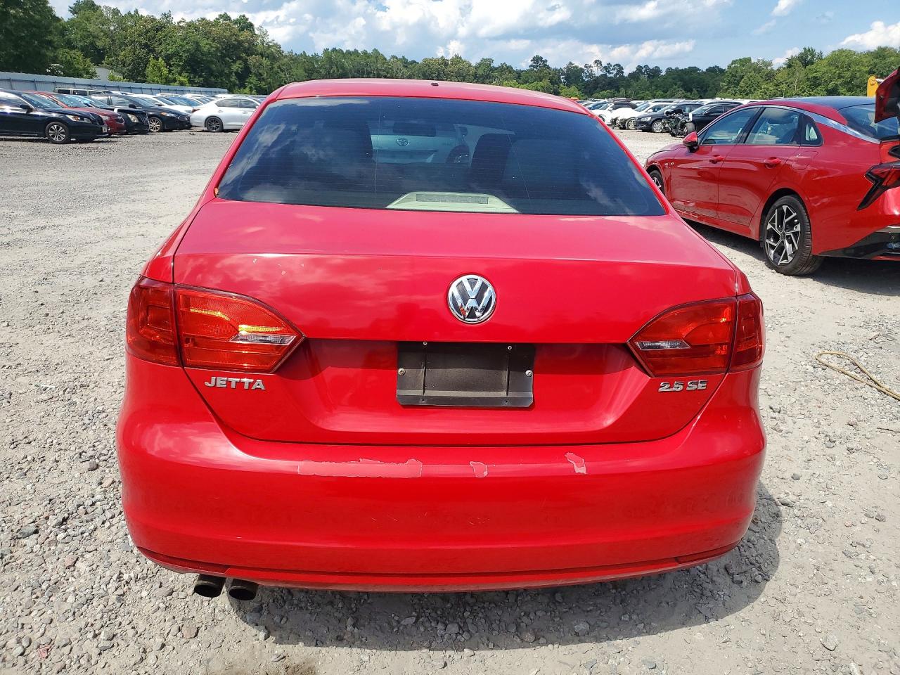 2013 Volkswagen Jetta Se Red vin: 3VWDX7AJ0DM289071