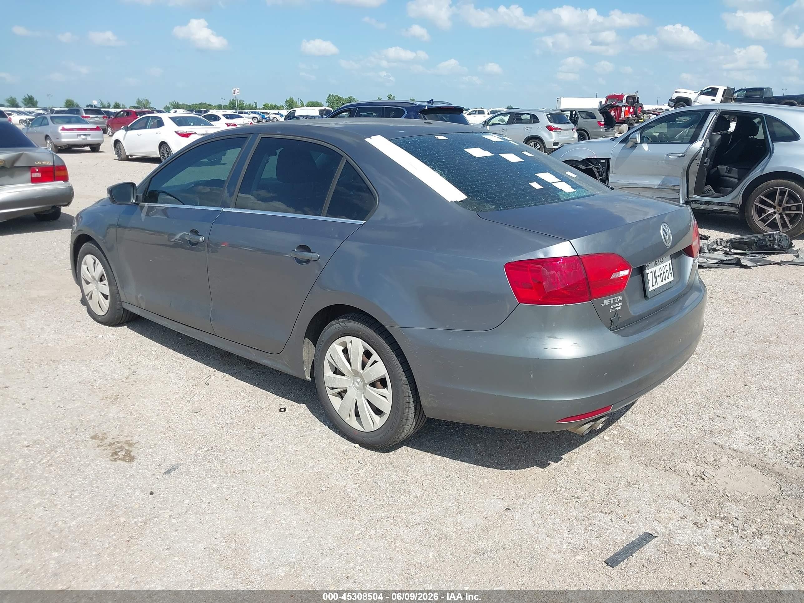 2013 Volkswagen Jetta 2.5l Se Gray vin: 3VWDX7AJ0DM426218