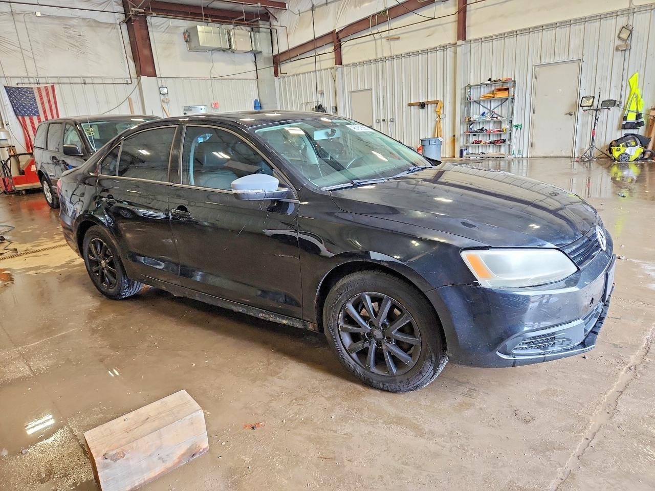 2011 Volkswagen Jetta Se Black vin: 3VWDX7AJ1BM315383