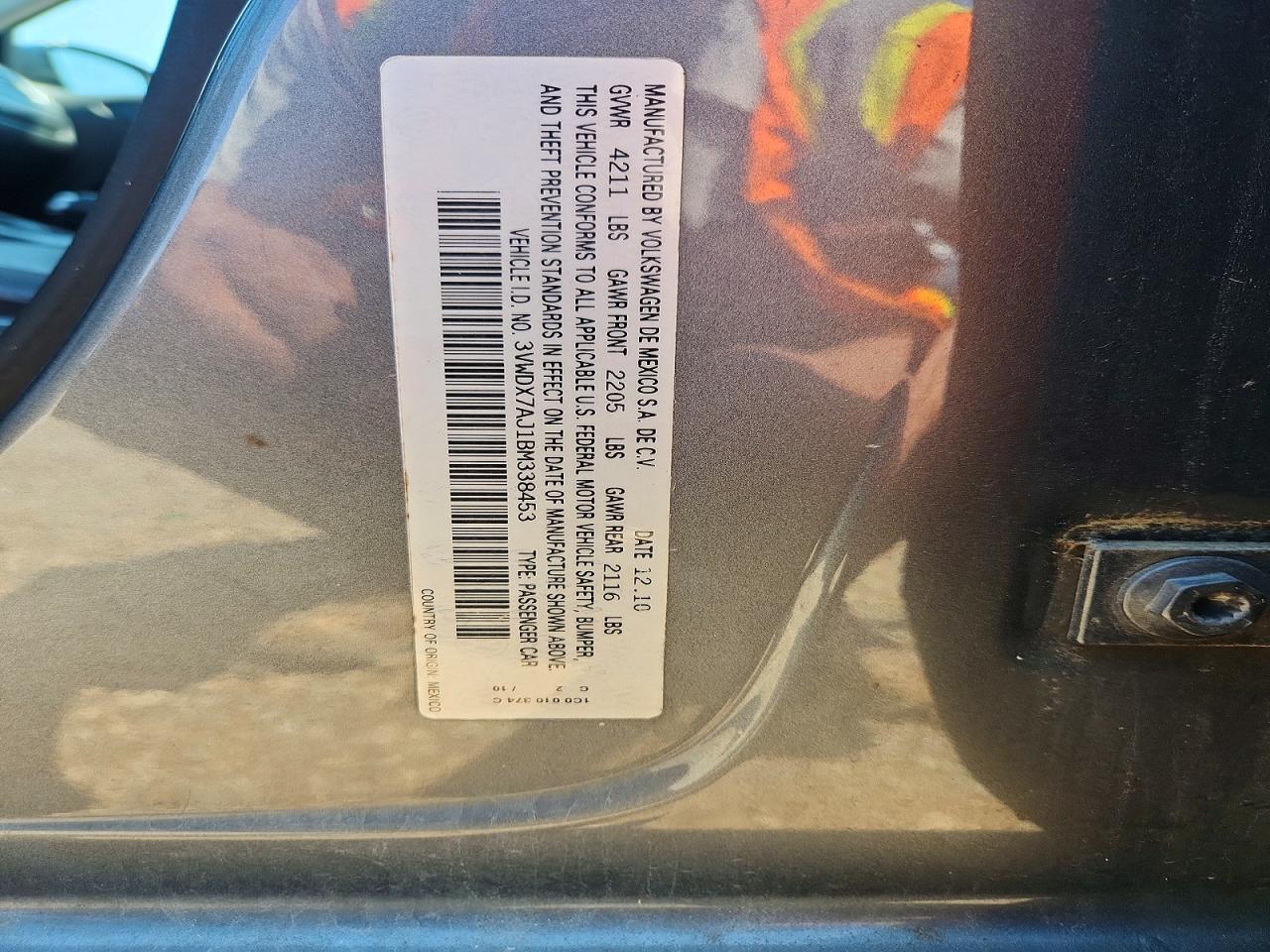 2011 Volkswagen Jetta Se Gray vin: 3VWDX7AJ1BM338453