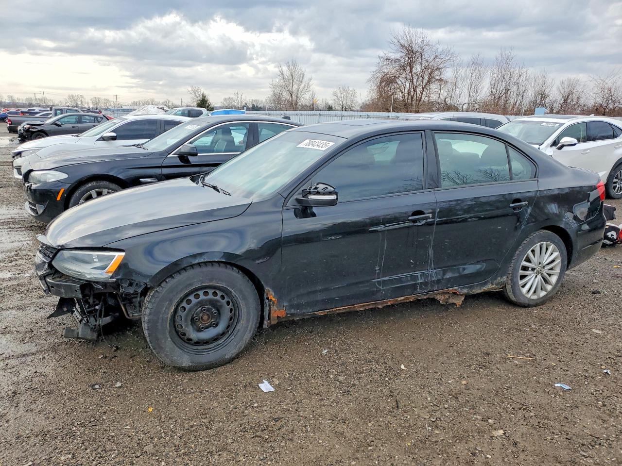 2011 Volkswagen Jetta Se Black vin: 3VWDX7AJ1BM341837