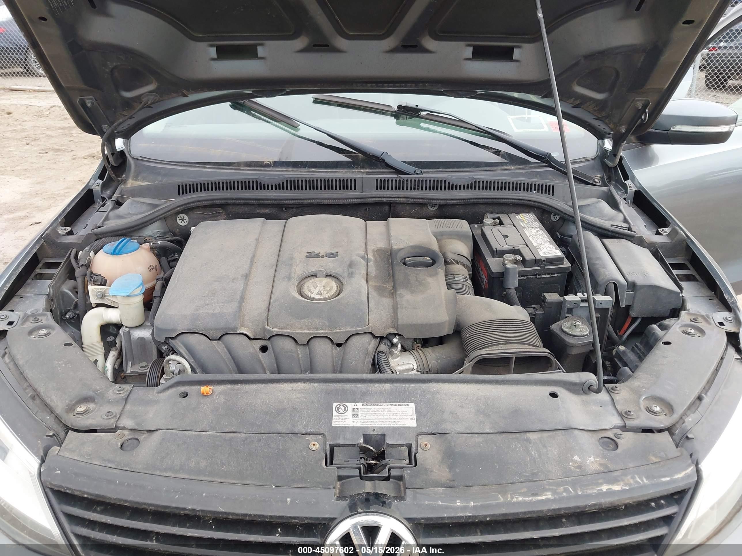 2011 Volkswagen Jetta 2.5l Se Gray vin: 3VWDX7AJ1BM354958