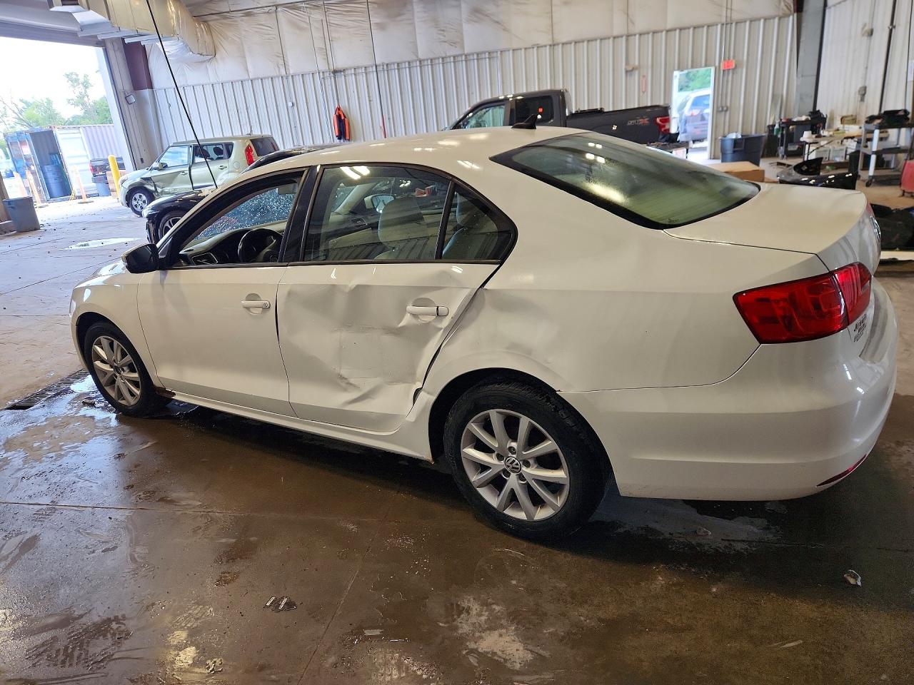 2012 Volkswagen Jetta Se White vin: 3VWDX7AJ1CM070716