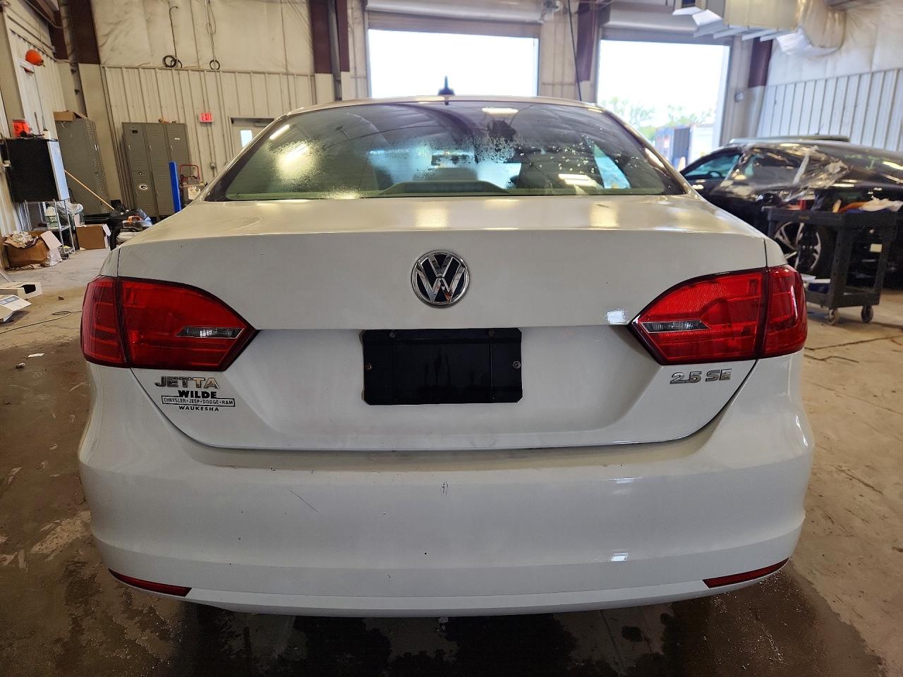 2012 Volkswagen Jetta Se White vin: 3VWDX7AJ1CM070716