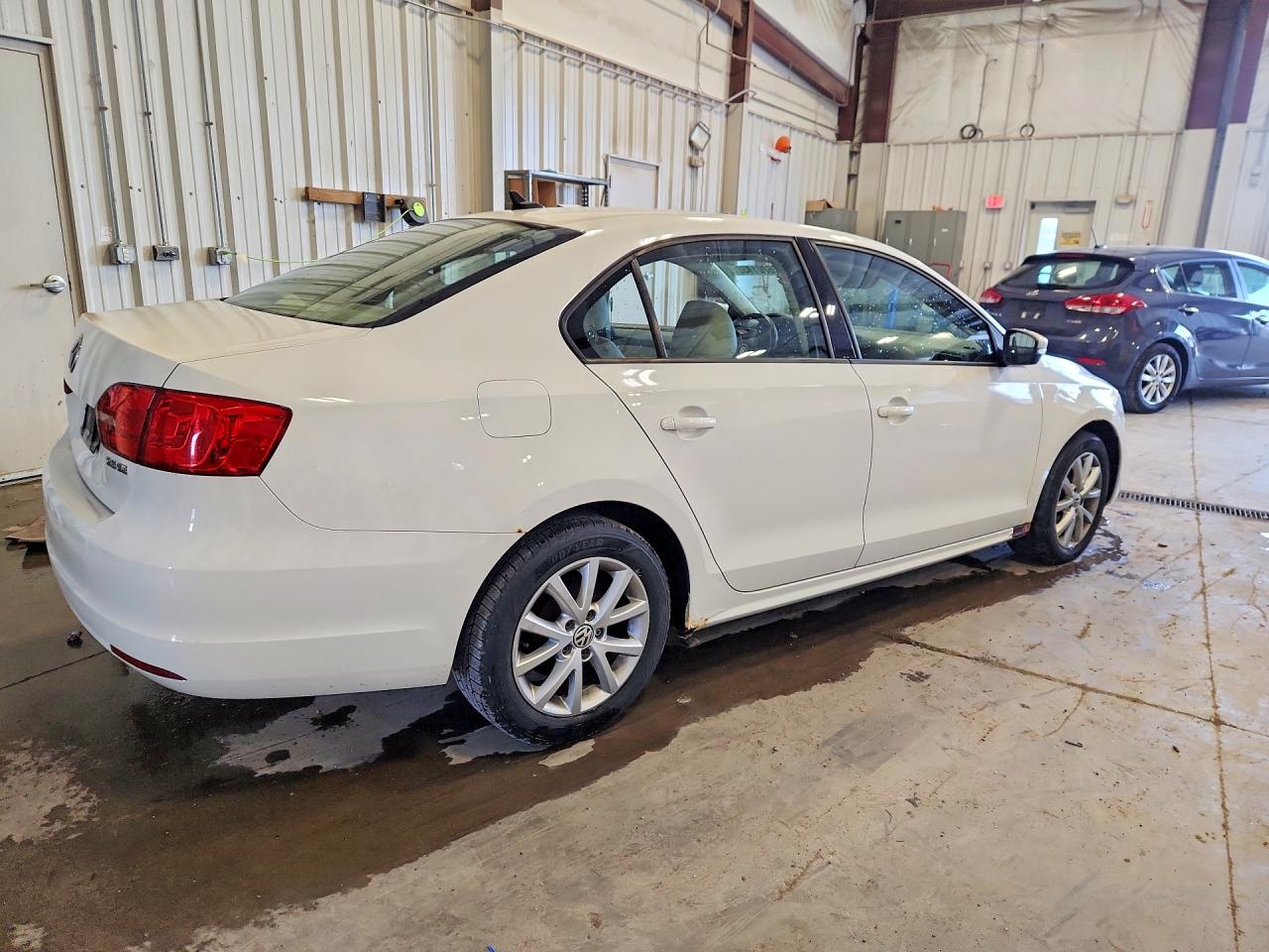 2012 Volkswagen Jetta Se White vin: 3VWDX7AJ1CM070716