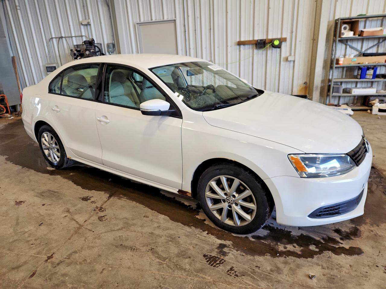 2012 Volkswagen Jetta Se White vin: 3VWDX7AJ1CM070716