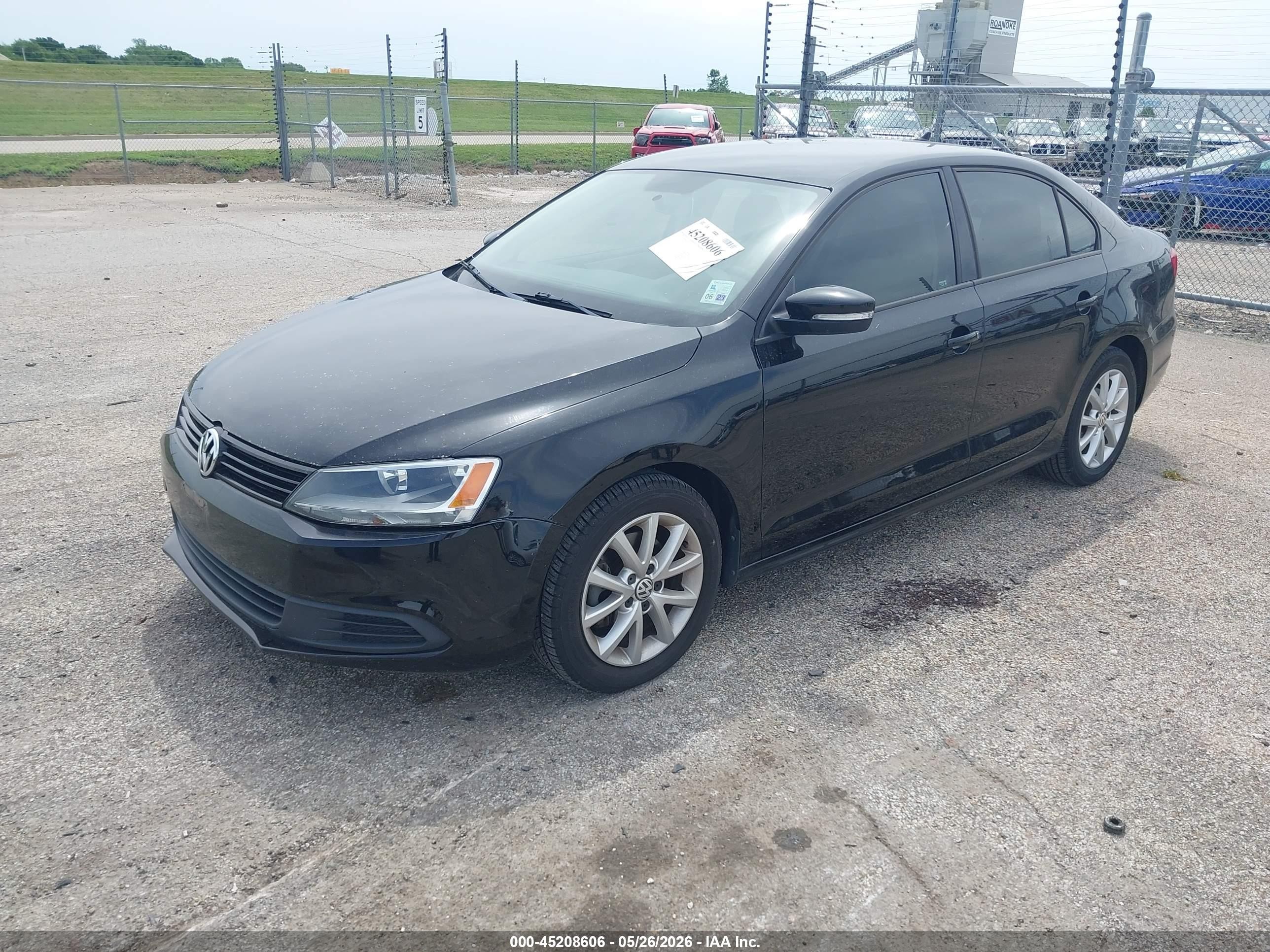 2012 Volkswagen Jetta 2.5l Se Black vin: 3VWDX7AJ1CM074572