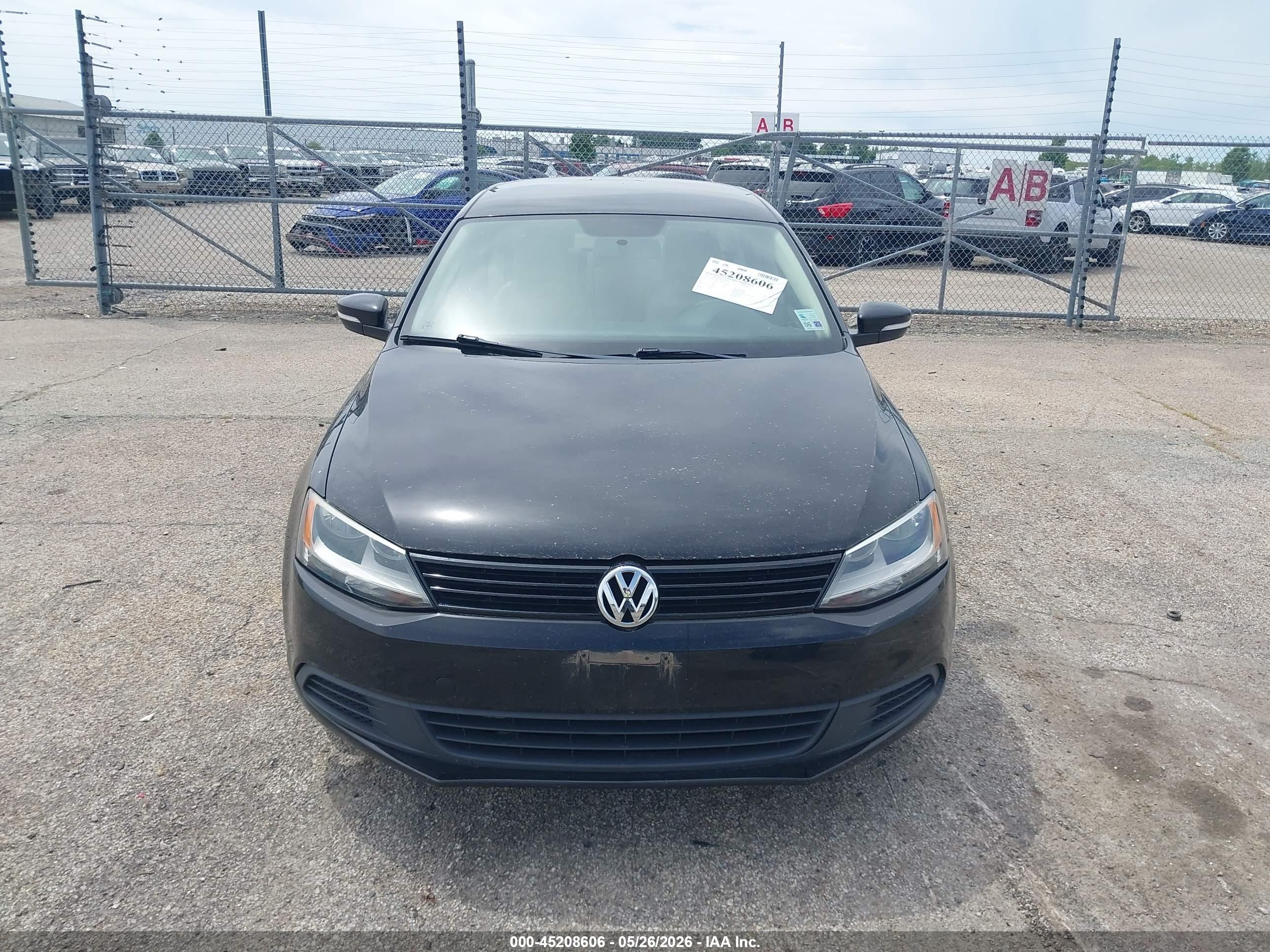 2012 Volkswagen Jetta 2.5l Se Black vin: 3VWDX7AJ1CM074572