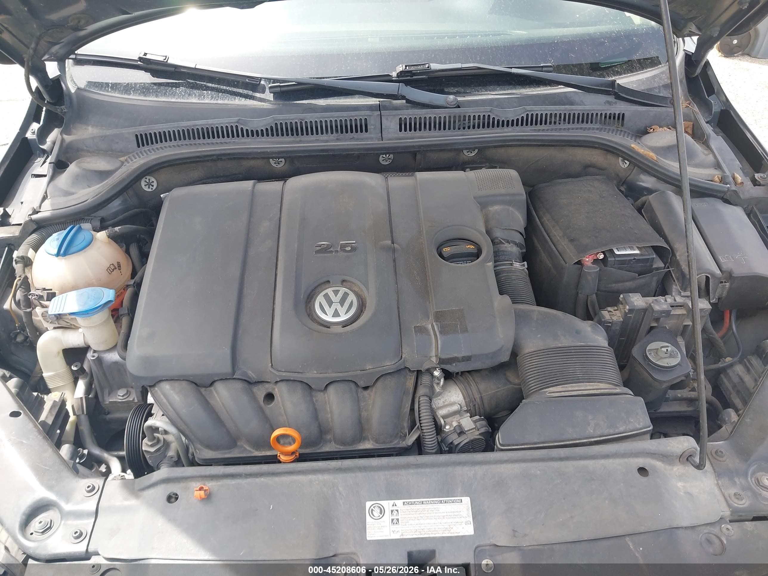 2012 Volkswagen Jetta 2.5l Se Black vin: 3VWDX7AJ1CM074572