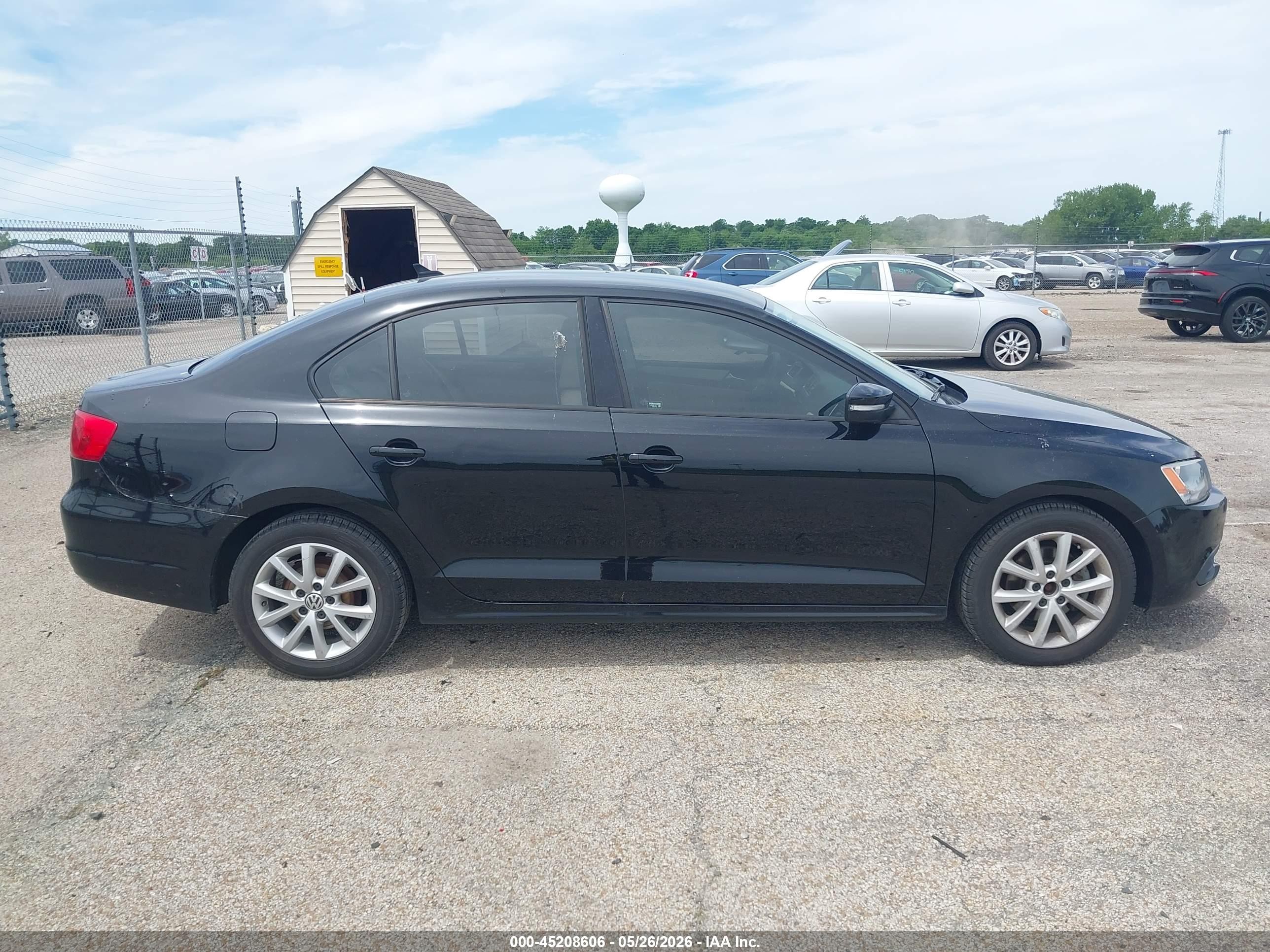 2012 Volkswagen Jetta 2.5l Se Black vin: 3VWDX7AJ1CM074572