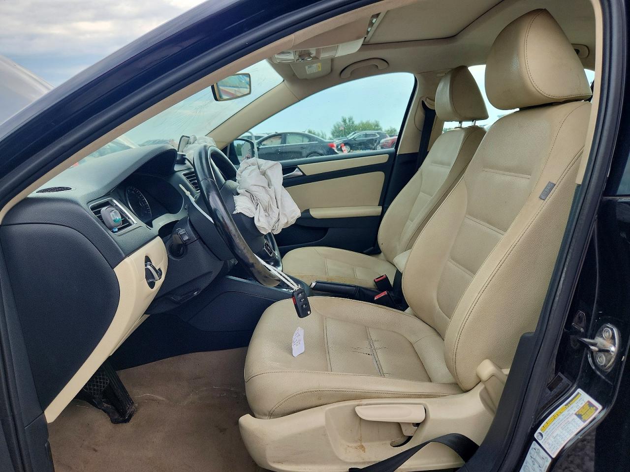 2012 Volkswagen Jetta Se Black vin: 3VWDX7AJ1CM121406