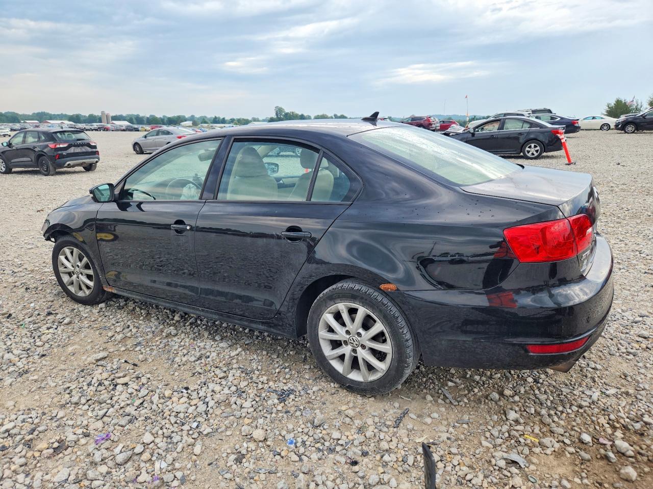 2012 Volkswagen Jetta Se Black vin: 3VWDX7AJ1CM121406