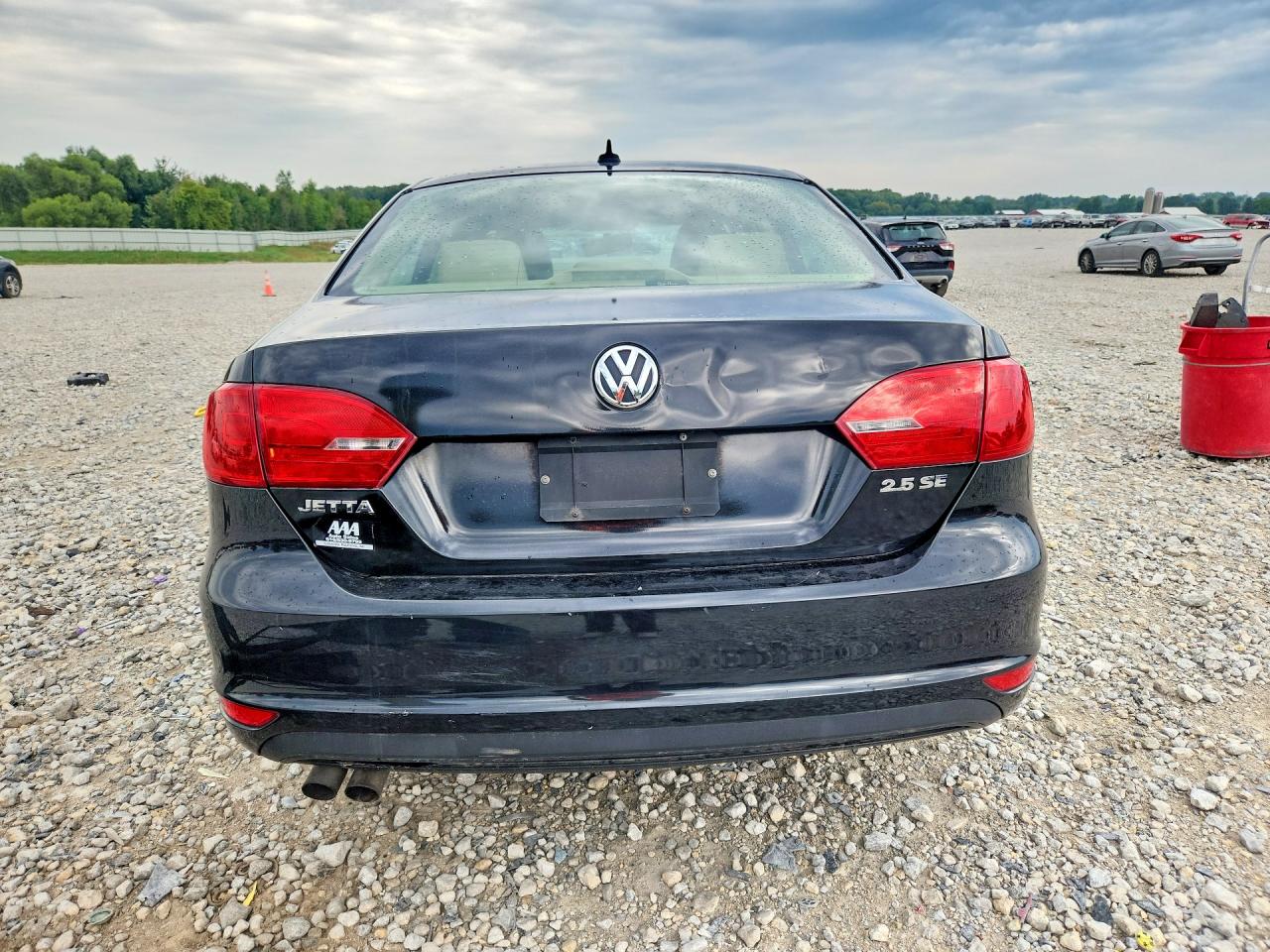 2012 Volkswagen Jetta Se Black vin: 3VWDX7AJ1CM121406