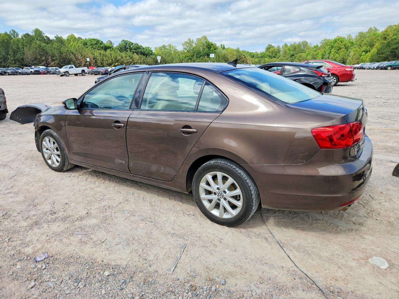 2012 Volkswagen Jetta Se Brown vin: 3VWDX7AJ1CM328636