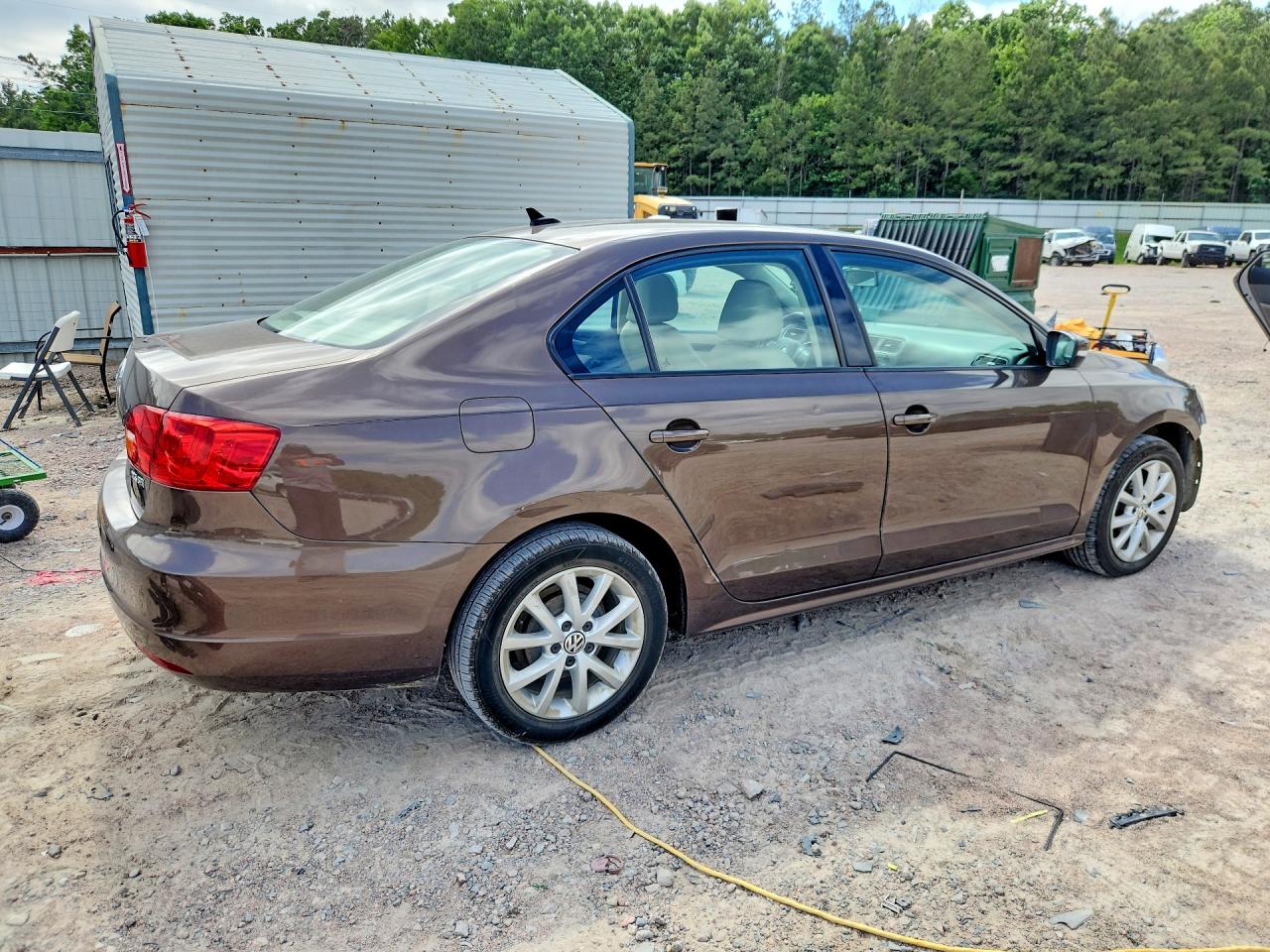 2012 Volkswagen Jetta Se Brown vin: 3VWDX7AJ1CM328636