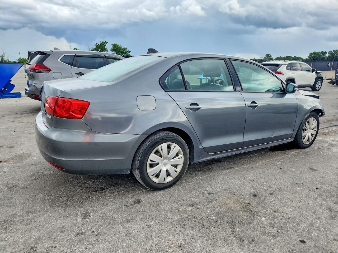 2012 Volkswagen Jetta Se Gray vin: 3VWDX7AJ1CM343864
