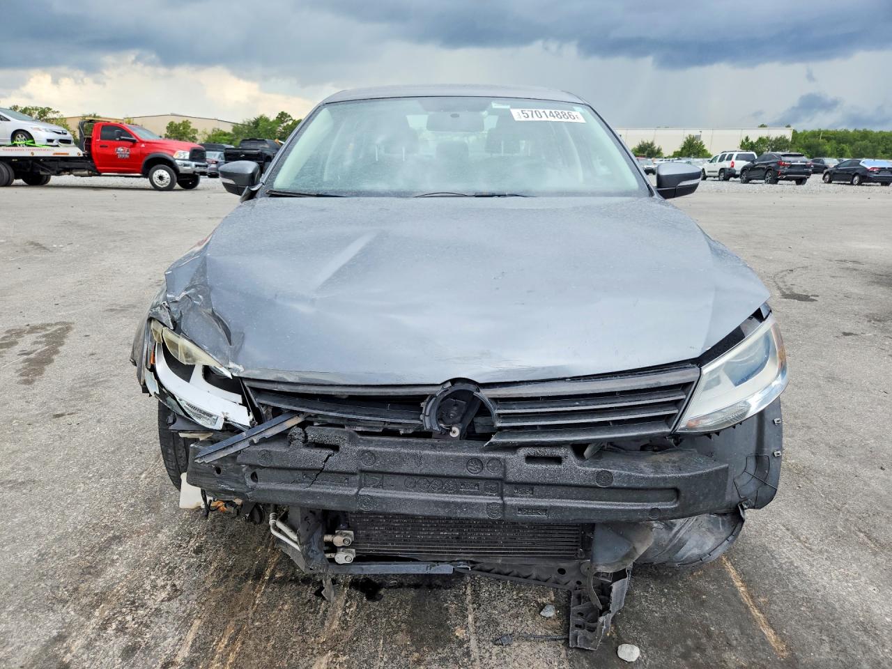 2012 Volkswagen Jetta Se Gray vin: 3VWDX7AJ1CM343864