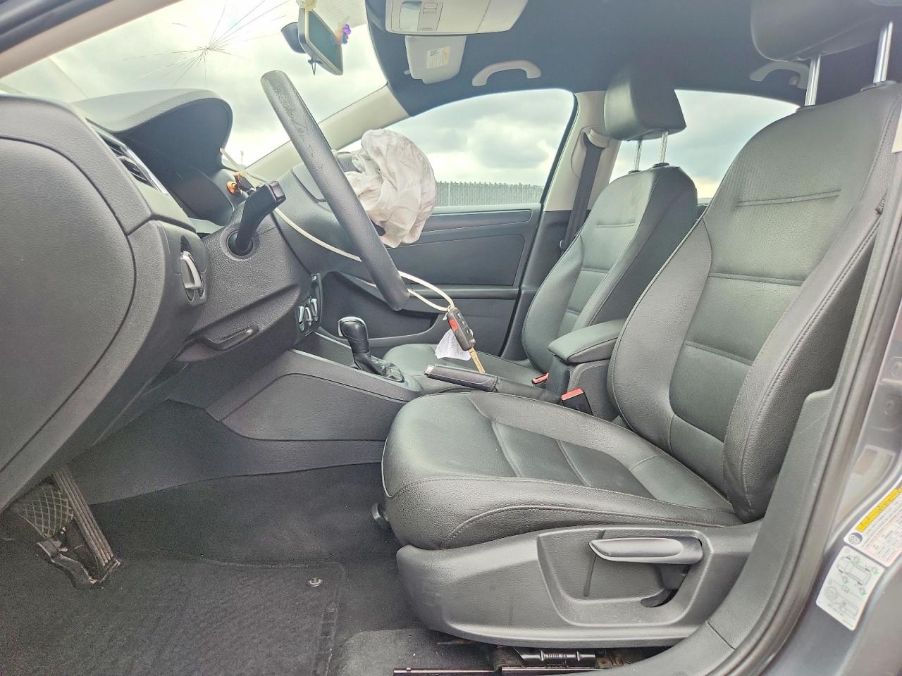 2012 Volkswagen Jetta Se Gray vin: 3VWDX7AJ1CM343864