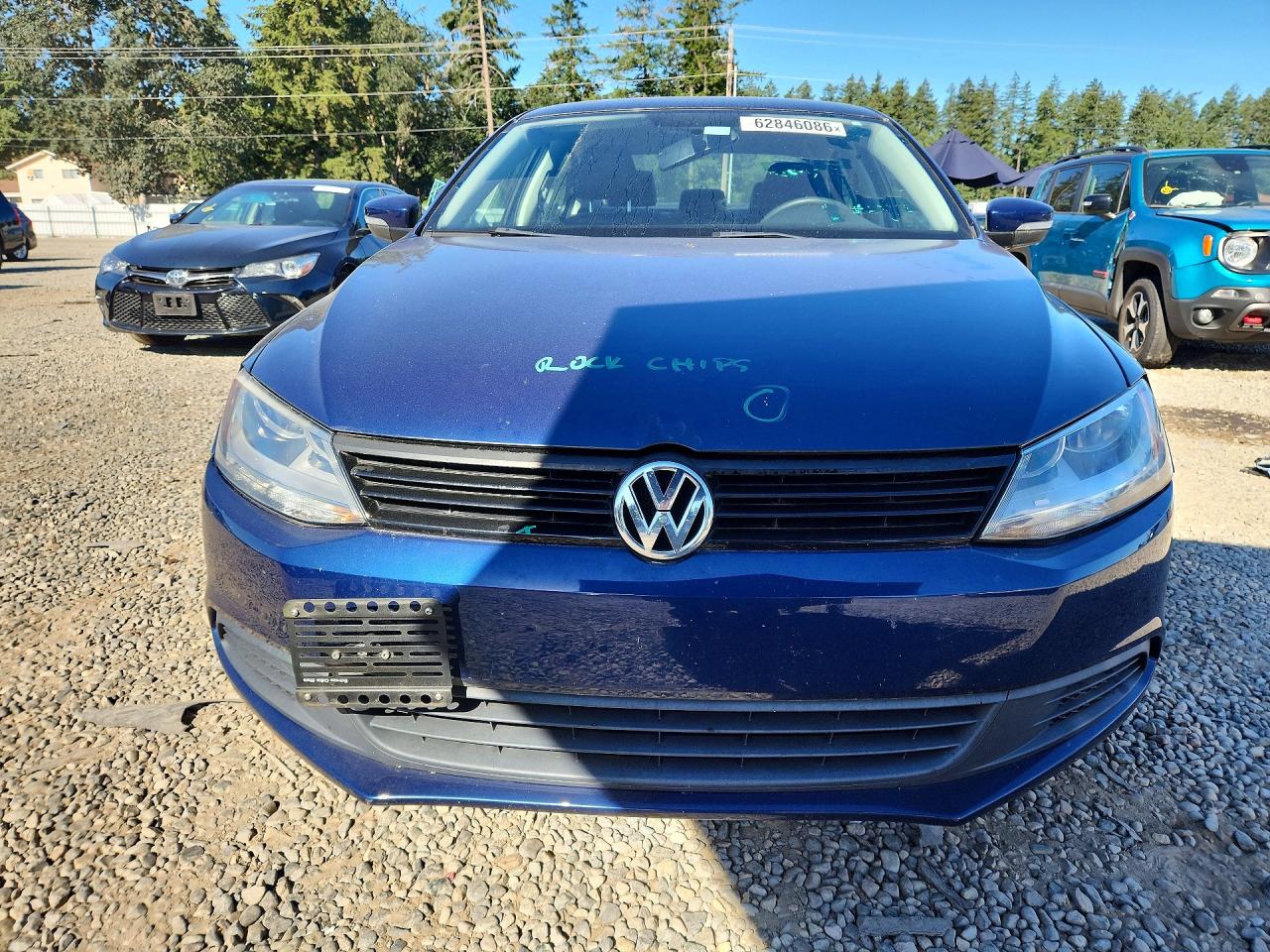 2012 Volkswagen Jetta Se Синий vin: 3VWDX7AJ1CM350751