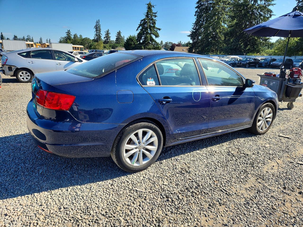 2012 Volkswagen Jetta Se Синий vin: 3VWDX7AJ1CM350751