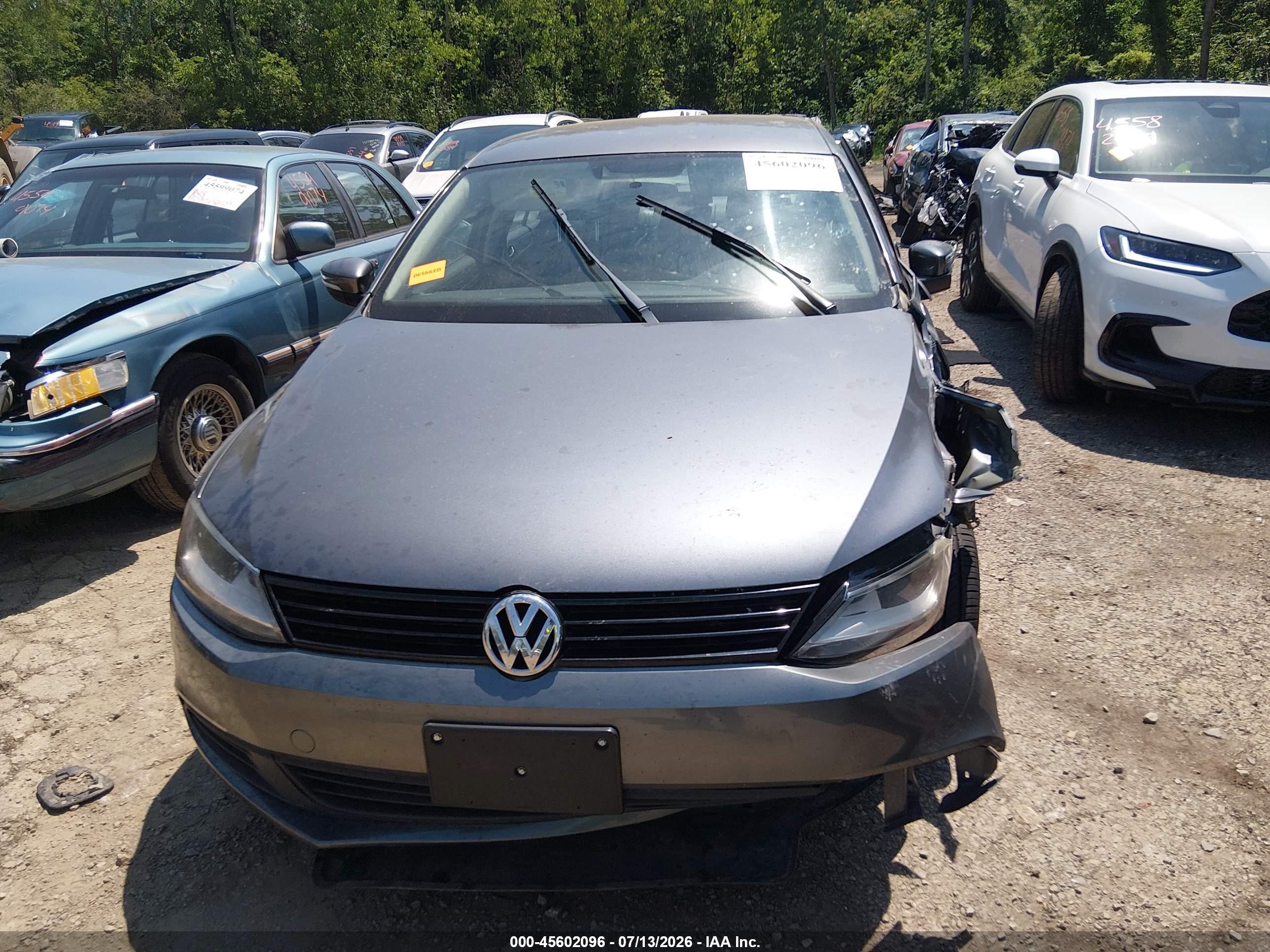 2012 Volkswagen Jetta 2.5l Se Gray vin: 3VWDX7AJ1CM362169