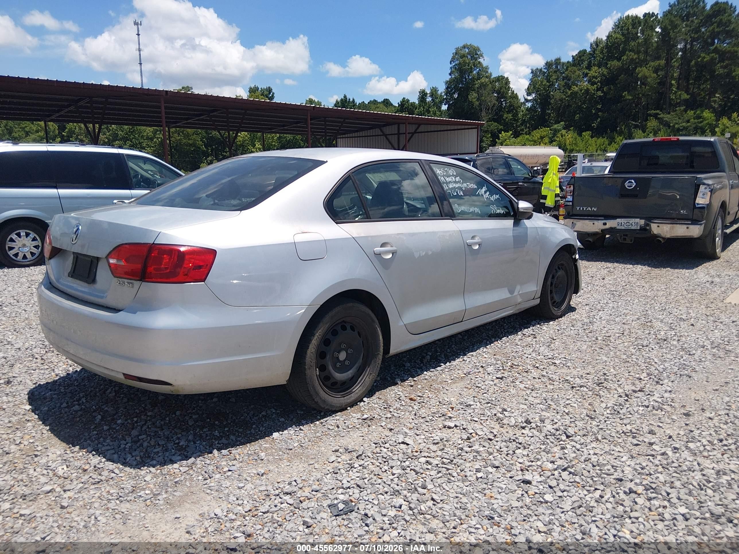 2012 Volkswagen Jetta 2.5l Se Gray vin: 3VWDX7AJ1CM455760