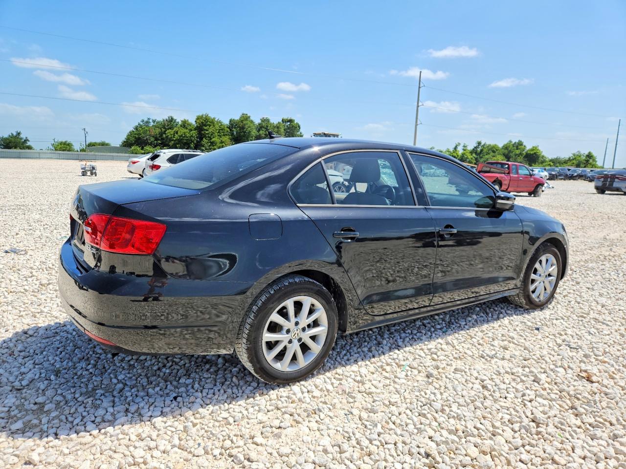 2012 Volkswagen Jetta Se Black vin: 3VWDX7AJ1CM461641