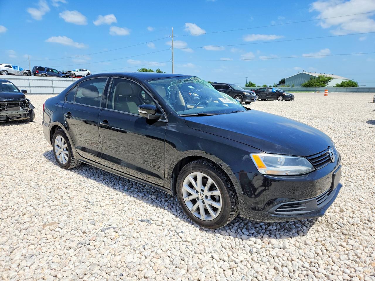 2012 Volkswagen Jetta Se Black vin: 3VWDX7AJ1CM461641