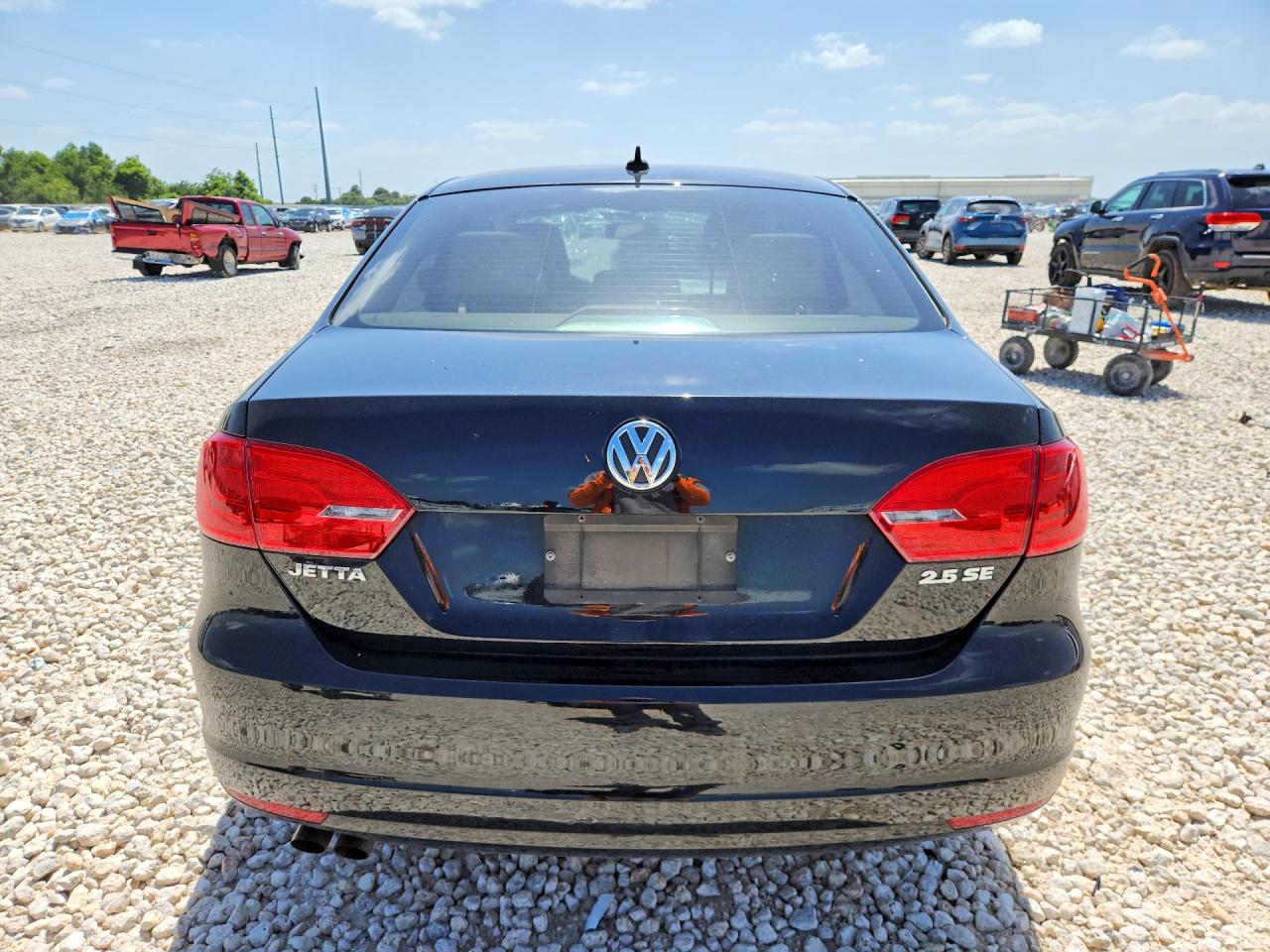 2012 Volkswagen Jetta Se Black vin: 3VWDX7AJ1CM461641