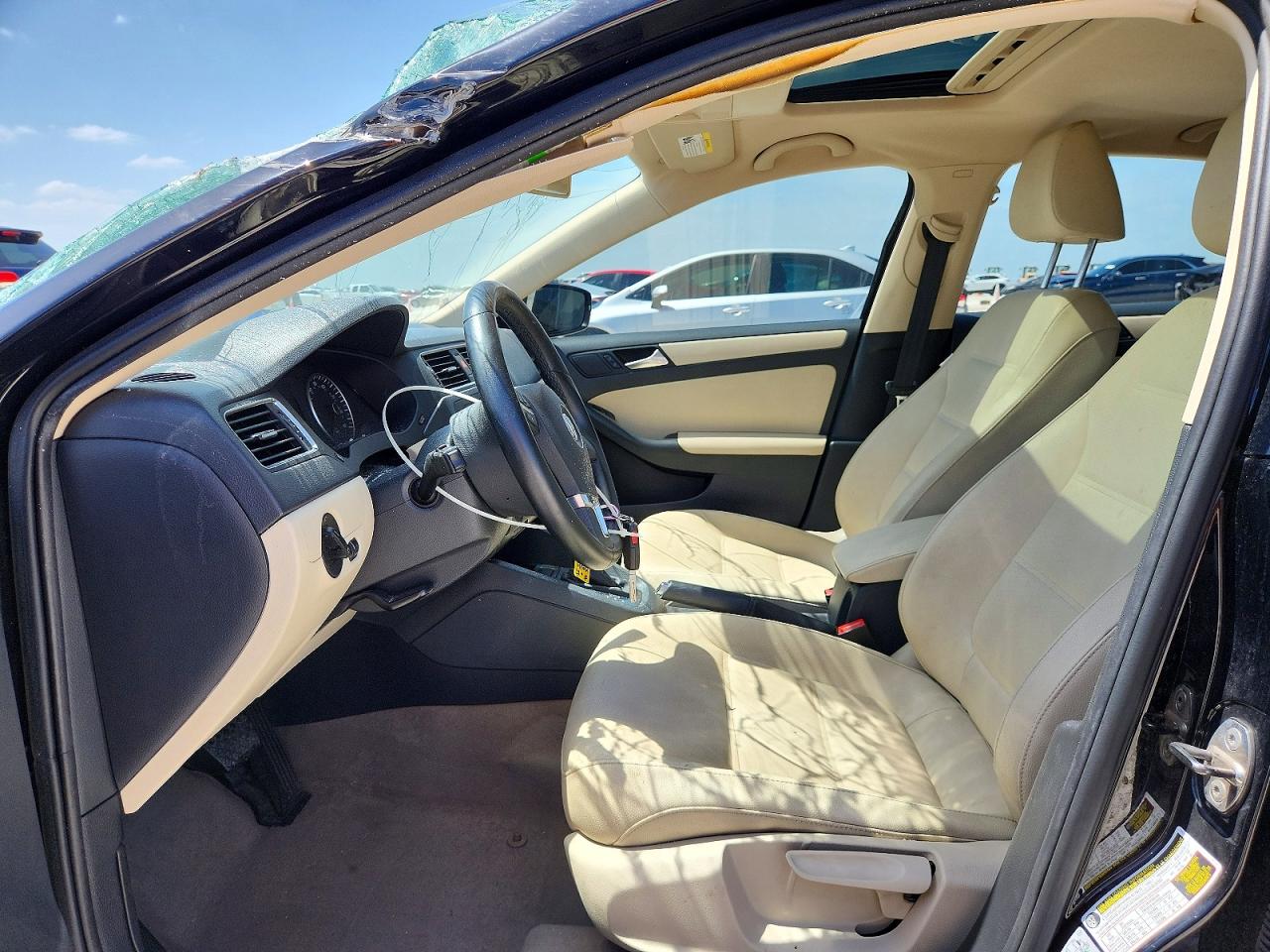 2012 Volkswagen Jetta Se Black vin: 3VWDX7AJ1CM461641