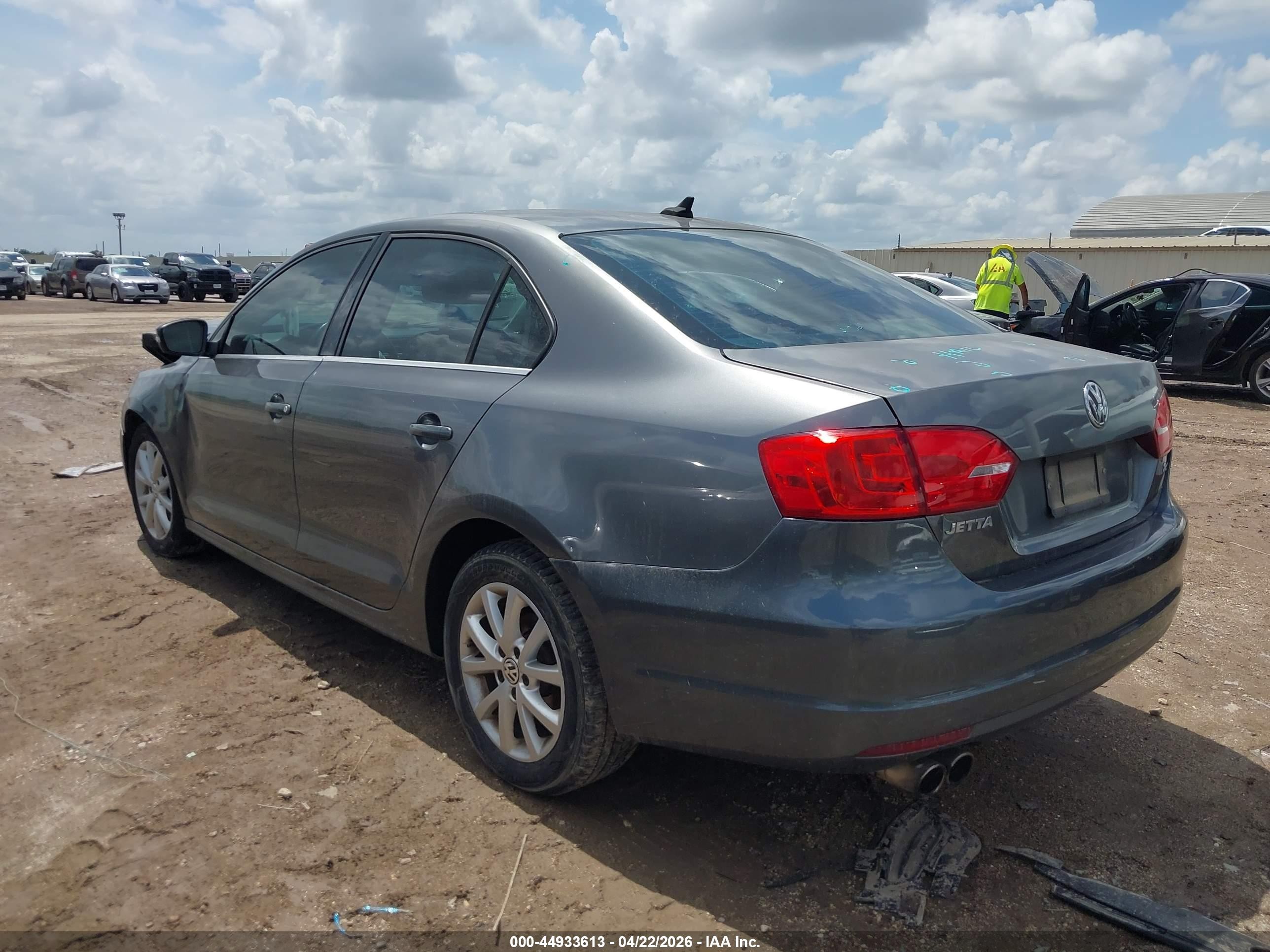 2013 Volkswagen Jetta 2.5l Se Gray vin: 3VWDX7AJ1DM435980