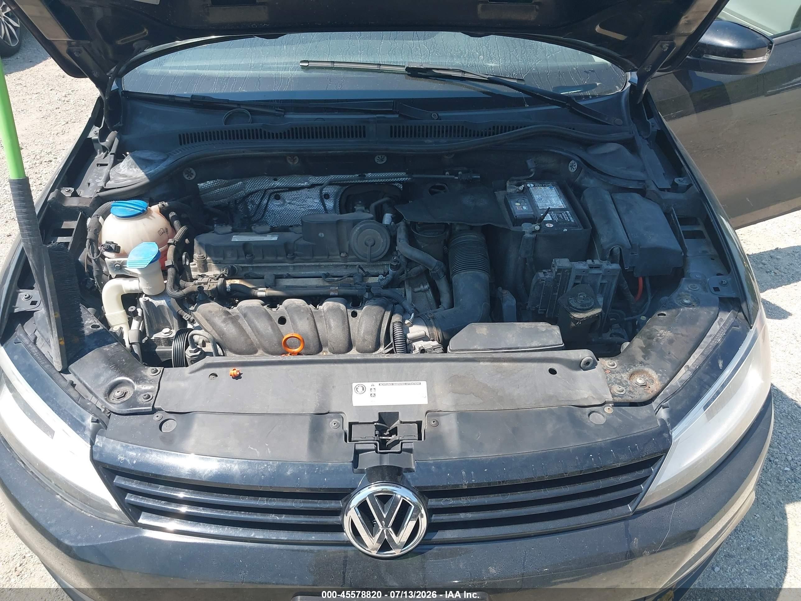 2012 Volkswagen Jetta 2.5l Se Black vin: 3VWDX7AJ2CM063791