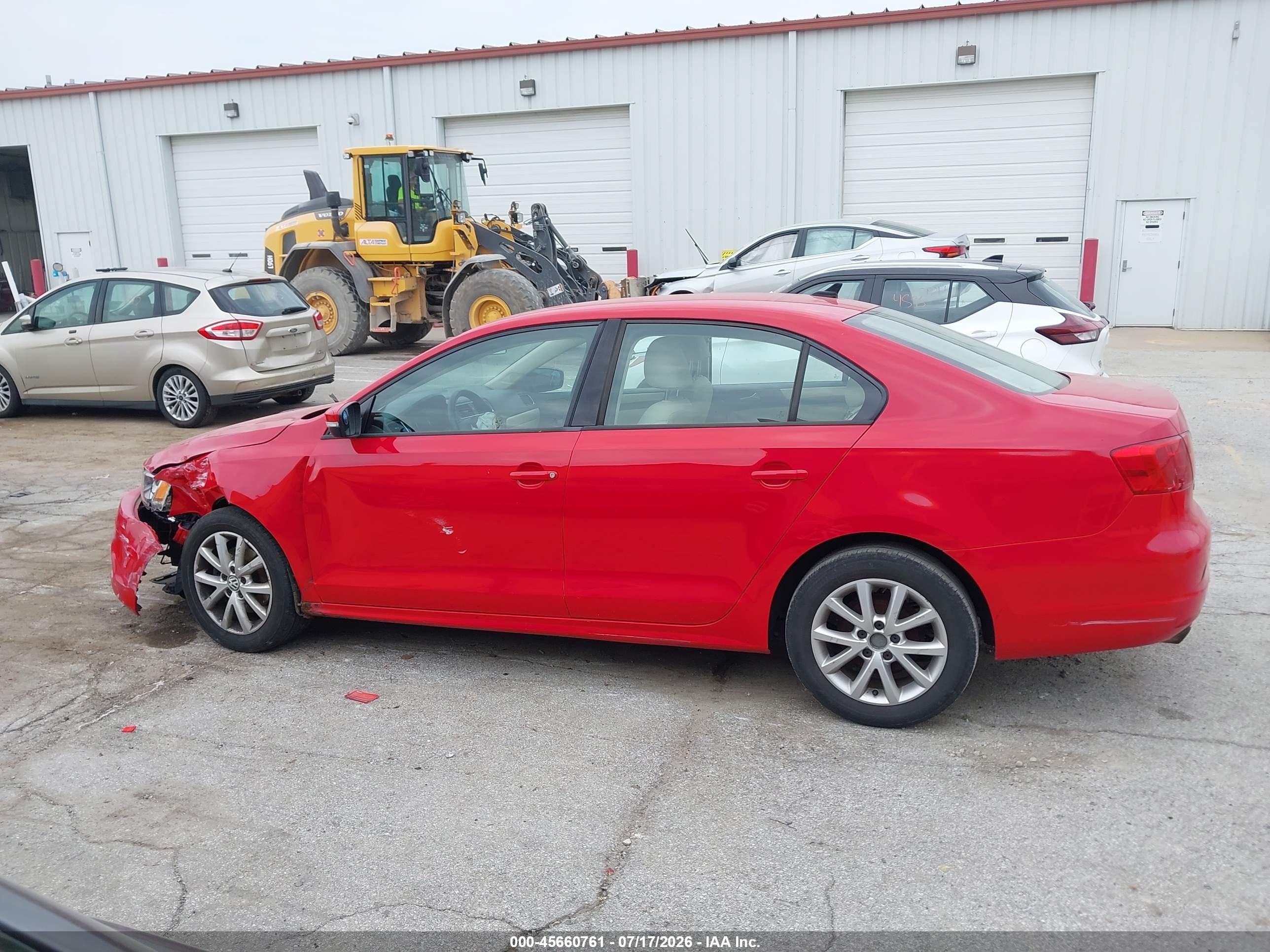 2012 Volkswagen Jetta 2.5l Se Красный vin: 3VWDX7AJ2CM307956