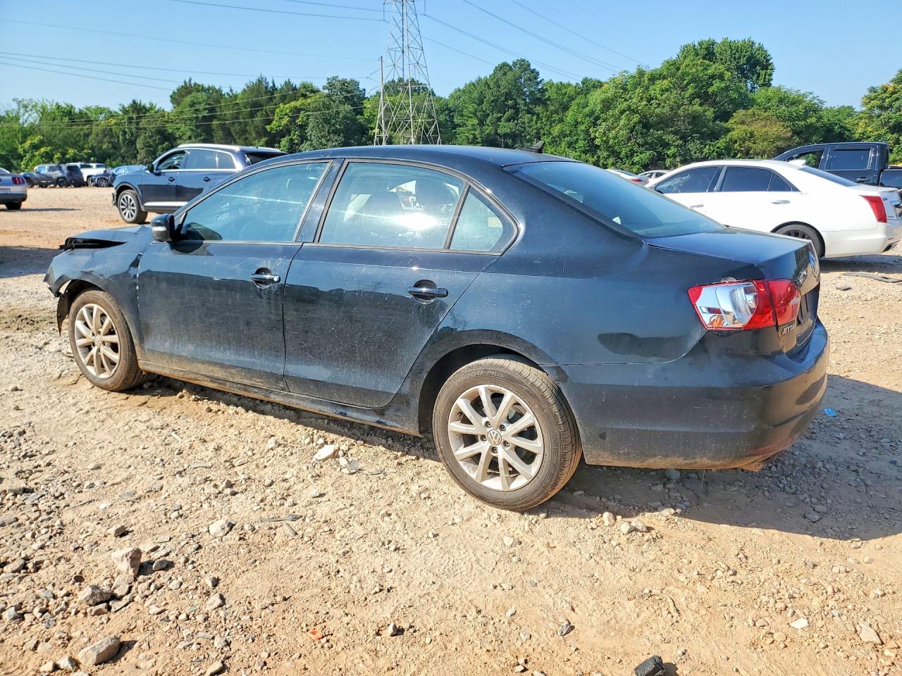 2012 Volkswagen Jetta Se Black vin: 3VWDX7AJ2CM314437