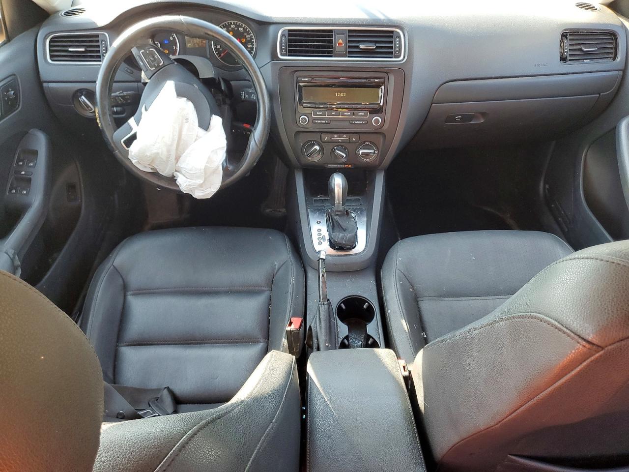 2012 Volkswagen Jetta Se Black vin: 3VWDX7AJ2CM314437