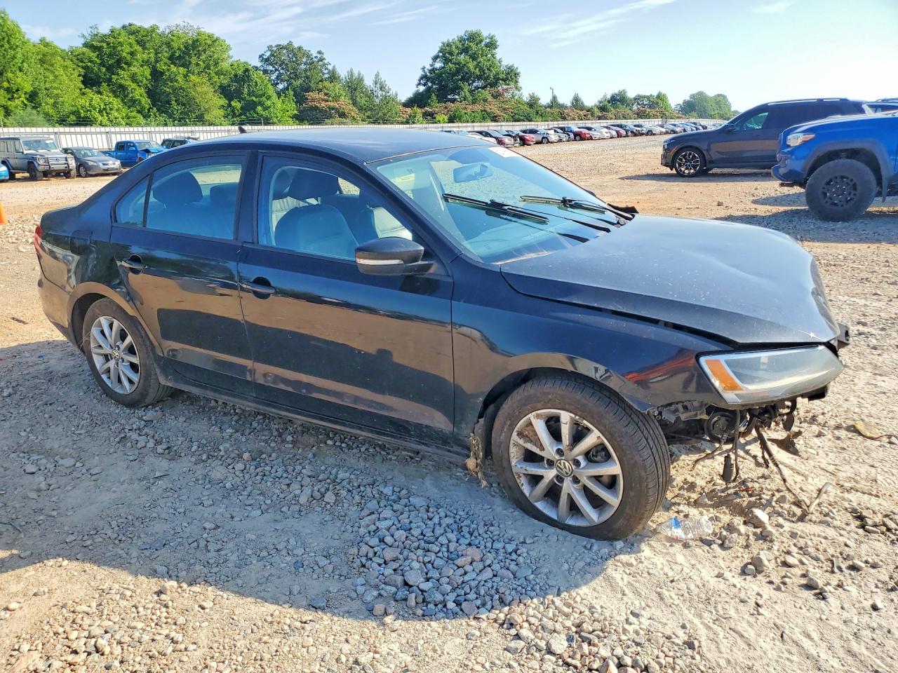 2012 Volkswagen Jetta Se Black vin: 3VWDX7AJ2CM314437