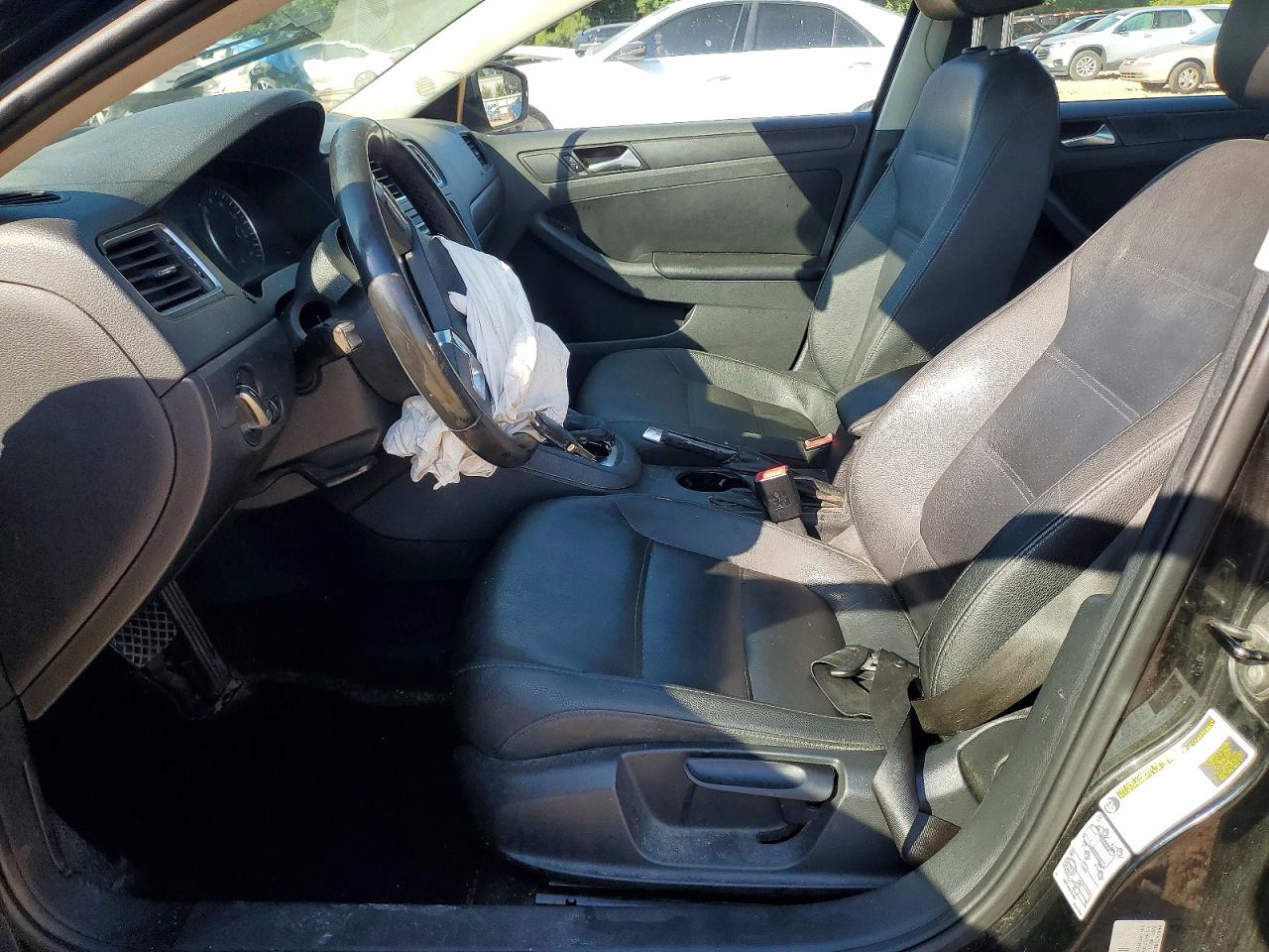 2012 Volkswagen Jetta Se Black vin: 3VWDX7AJ2CM314437