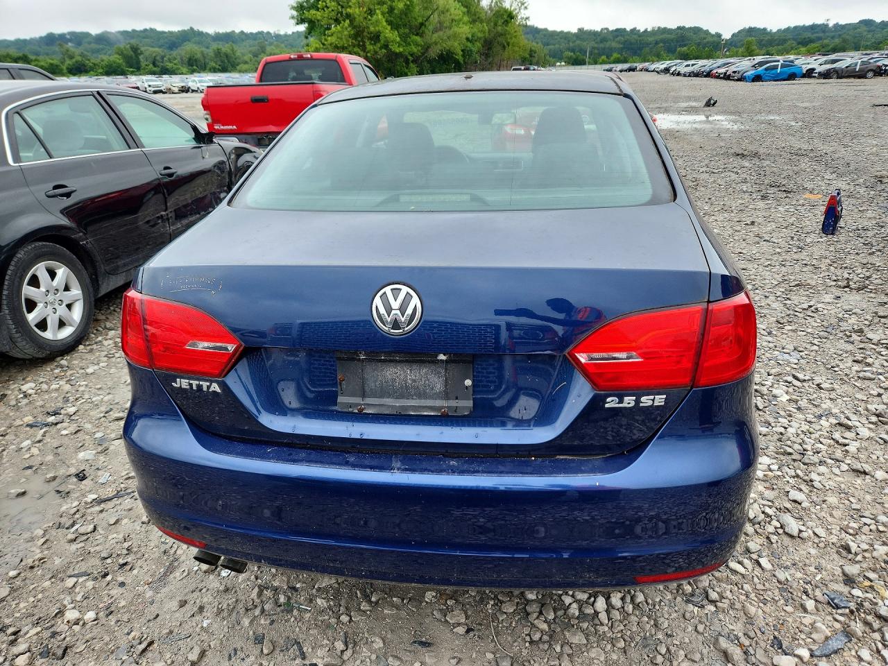 2012 Volkswagen Jetta Se Синий vin: 3VWDX7AJ2CM352248