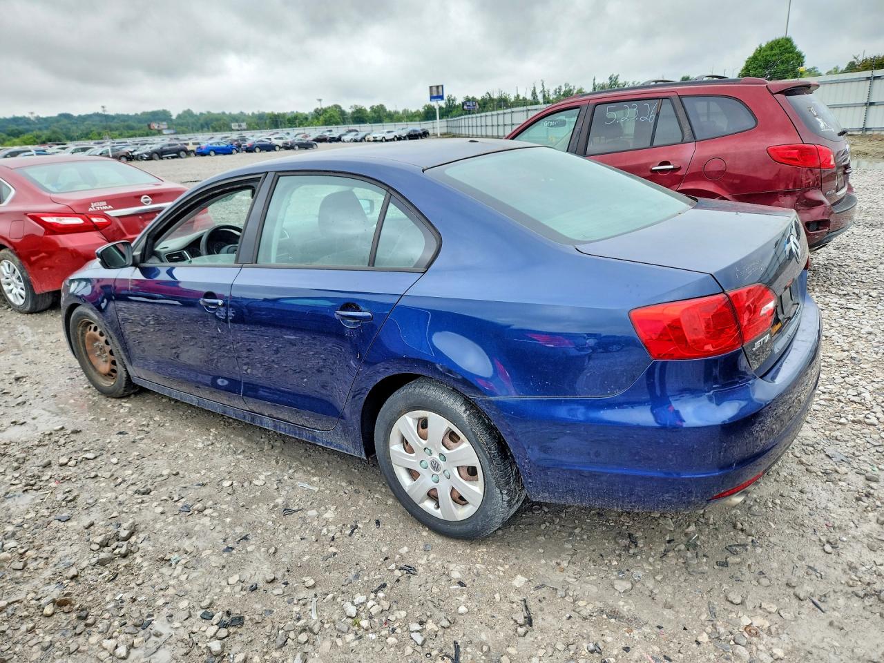 2012 Volkswagen Jetta Se Синий vin: 3VWDX7AJ2CM352248