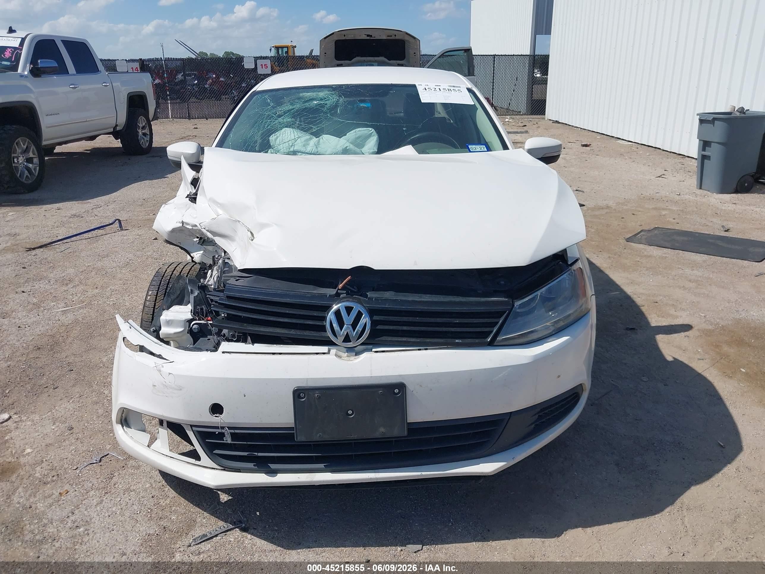 2012 Volkswagen Jetta 2.5l Se White vin: 3VWDX7AJ2CM359667