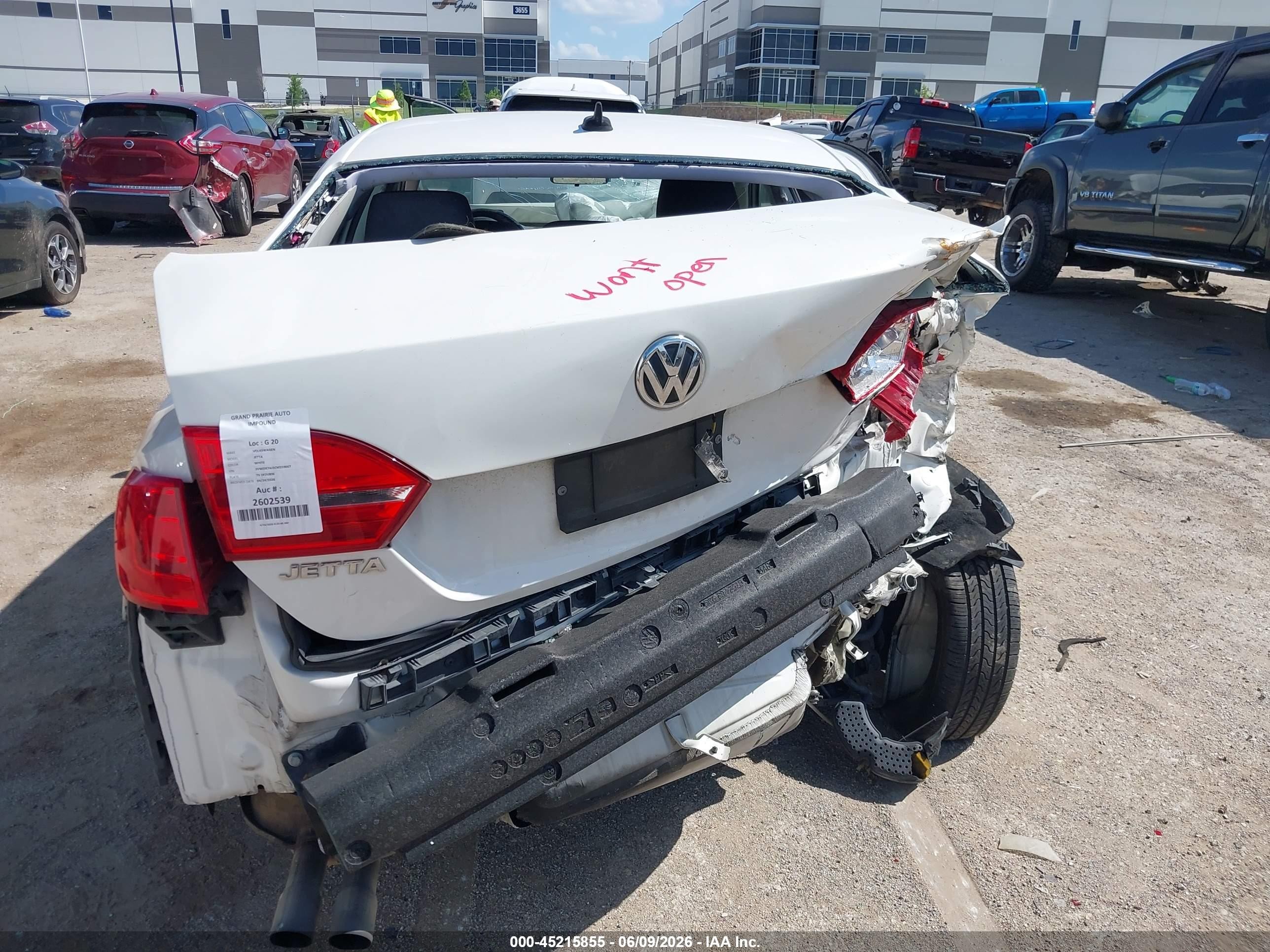 2012 Volkswagen Jetta 2.5l Se White vin: 3VWDX7AJ2CM359667