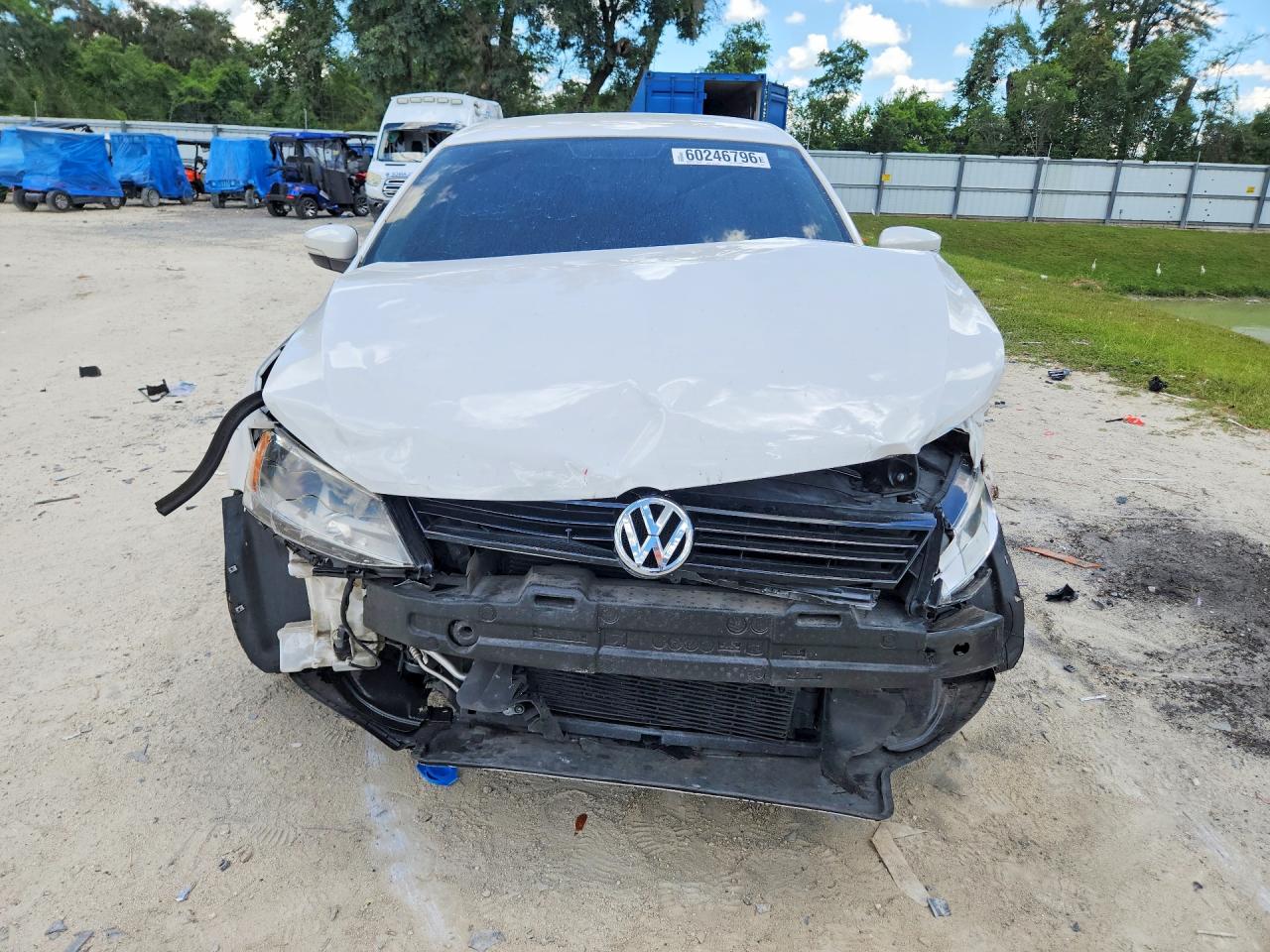 2012 Volkswagen Jetta Se White vin: 3VWDX7AJ2CM387971