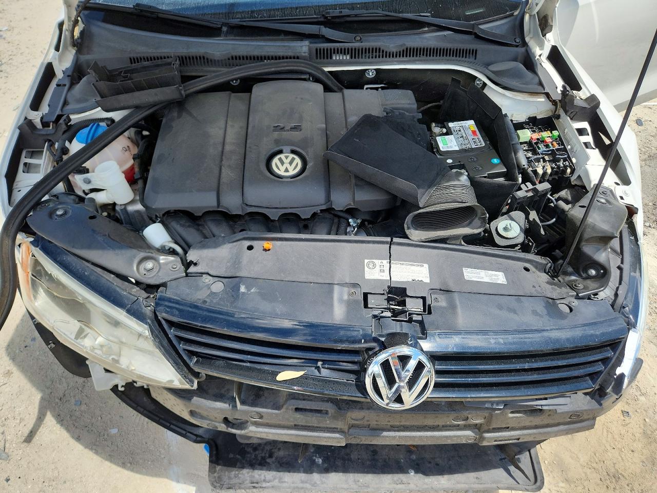 2012 Volkswagen Jetta Se White vin: 3VWDX7AJ2CM387971