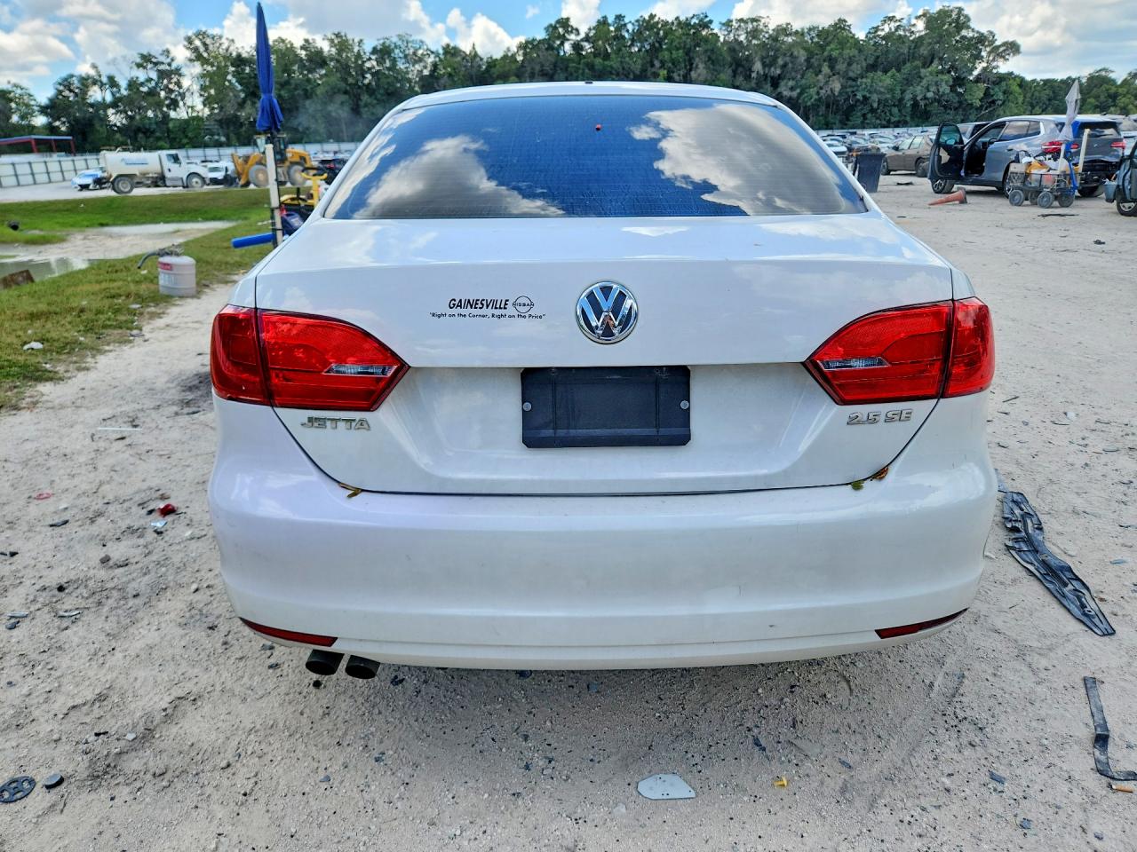 2012 Volkswagen Jetta Se White vin: 3VWDX7AJ2CM387971