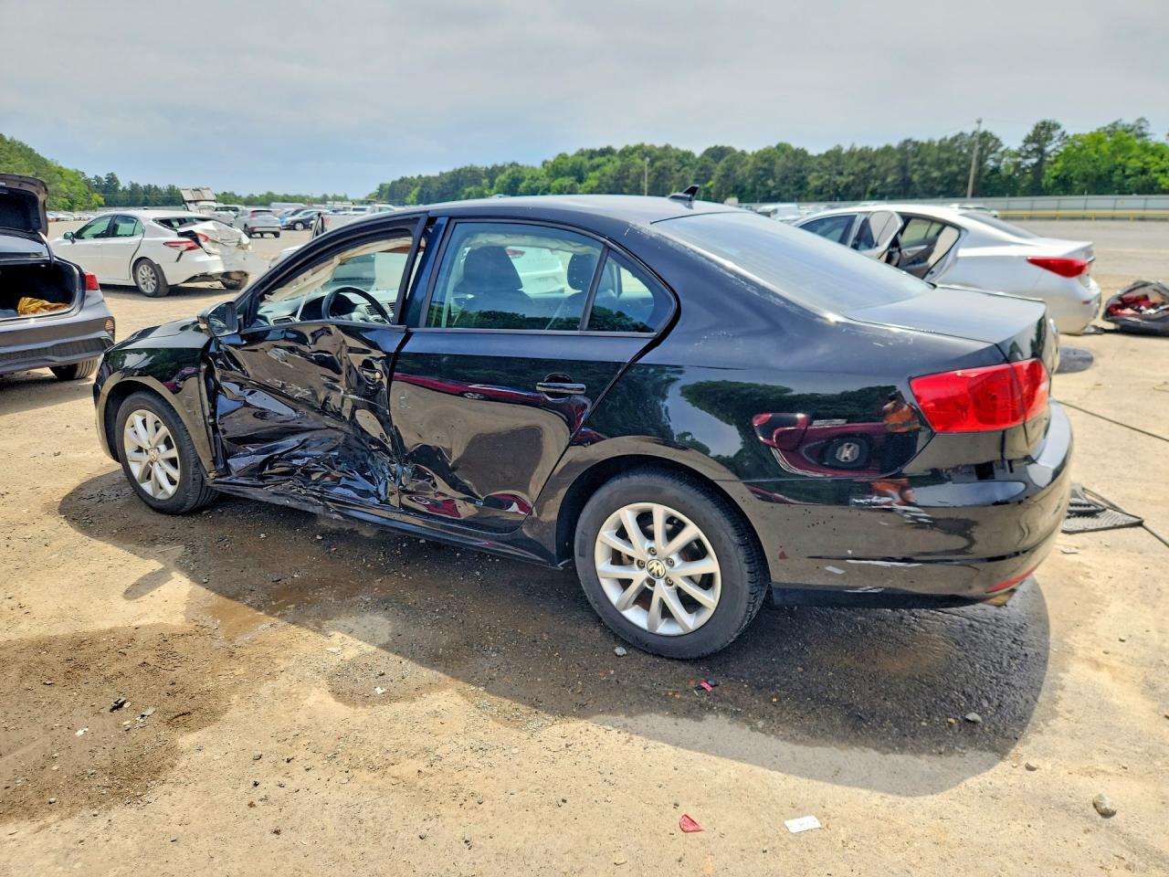 2012 Volkswagen Jetta Se Black vin: 3VWDX7AJ2CM391227