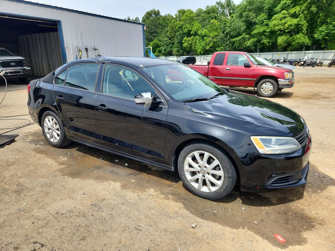 2012 Volkswagen Jetta Se Black vin: 3VWDX7AJ2CM391227