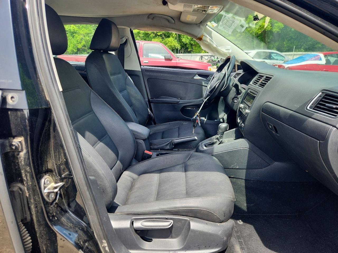 2012 Volkswagen Jetta Se Black vin: 3VWDX7AJ2CM391227