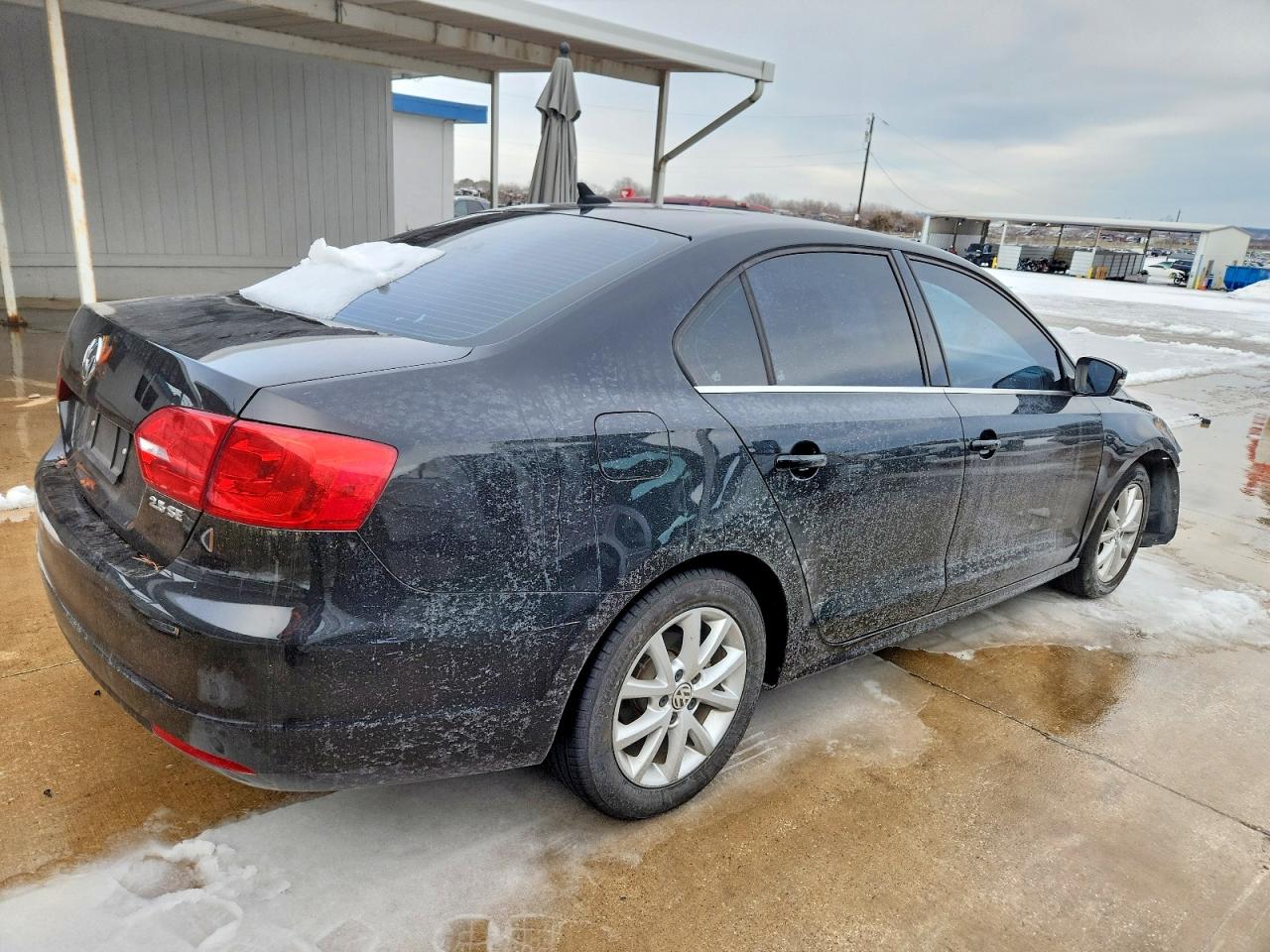 2013 Volkswagen Jetta Se Black vin: 3VWDX7AJ2DM350467